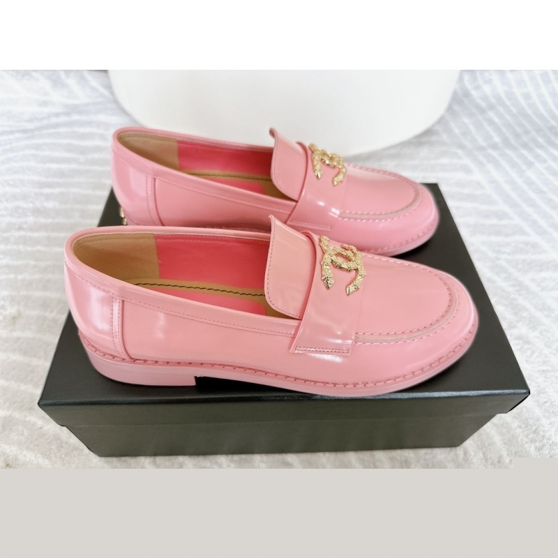 Ch*el leather shoes
